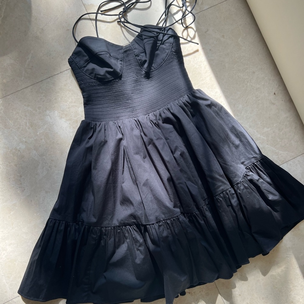 STAUD
Landry Smocked Mini Dress